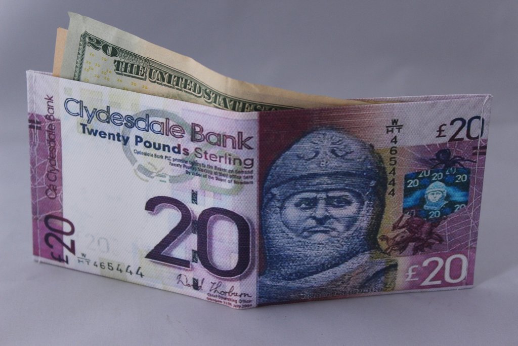 Clydesdale Bank Twenty Pound Note Money Wallet | The Scottish Banner