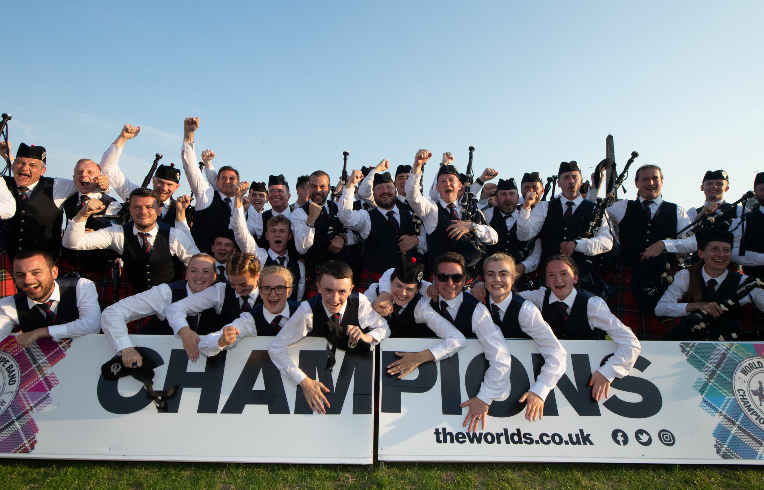 Field Marshal Montgomery win the World Pipe Band Championships The Scottish Banner