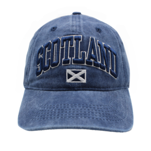 Scotland 3D Vintage Washed Cap Blue-C3239E